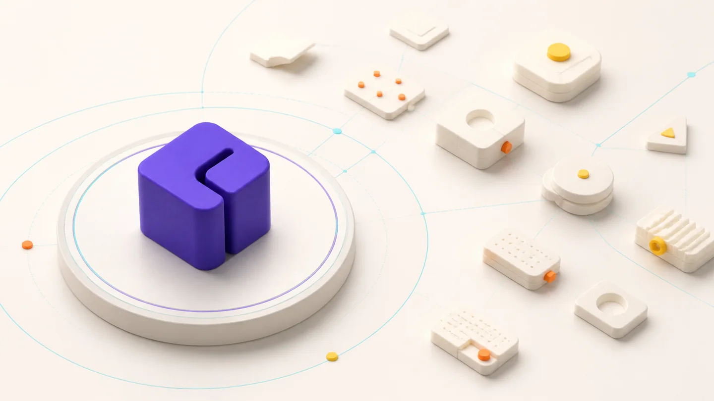 One refined purple essential core separated from optional modules