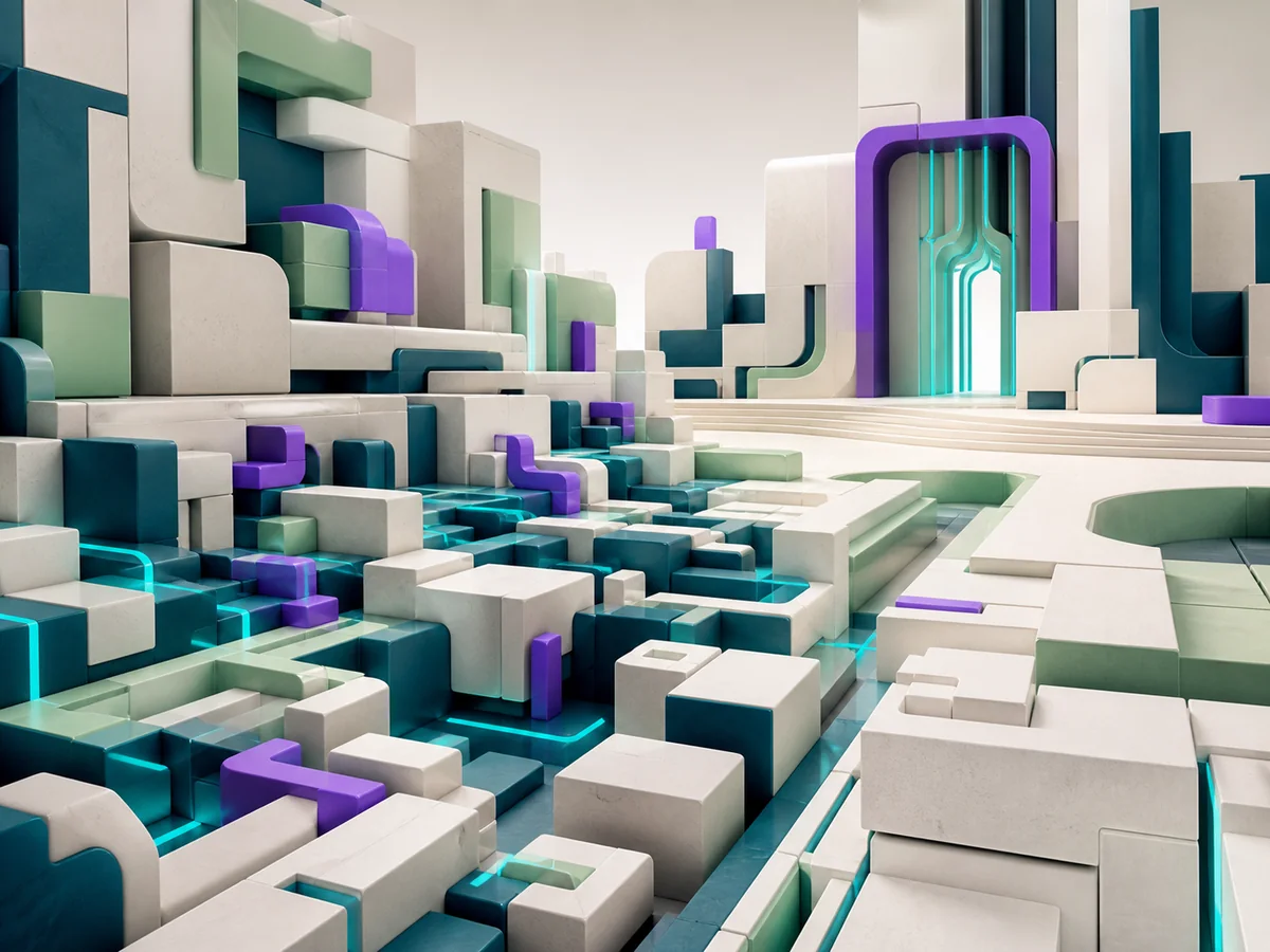 Structured illuminated modules representing a coherent custom software platform